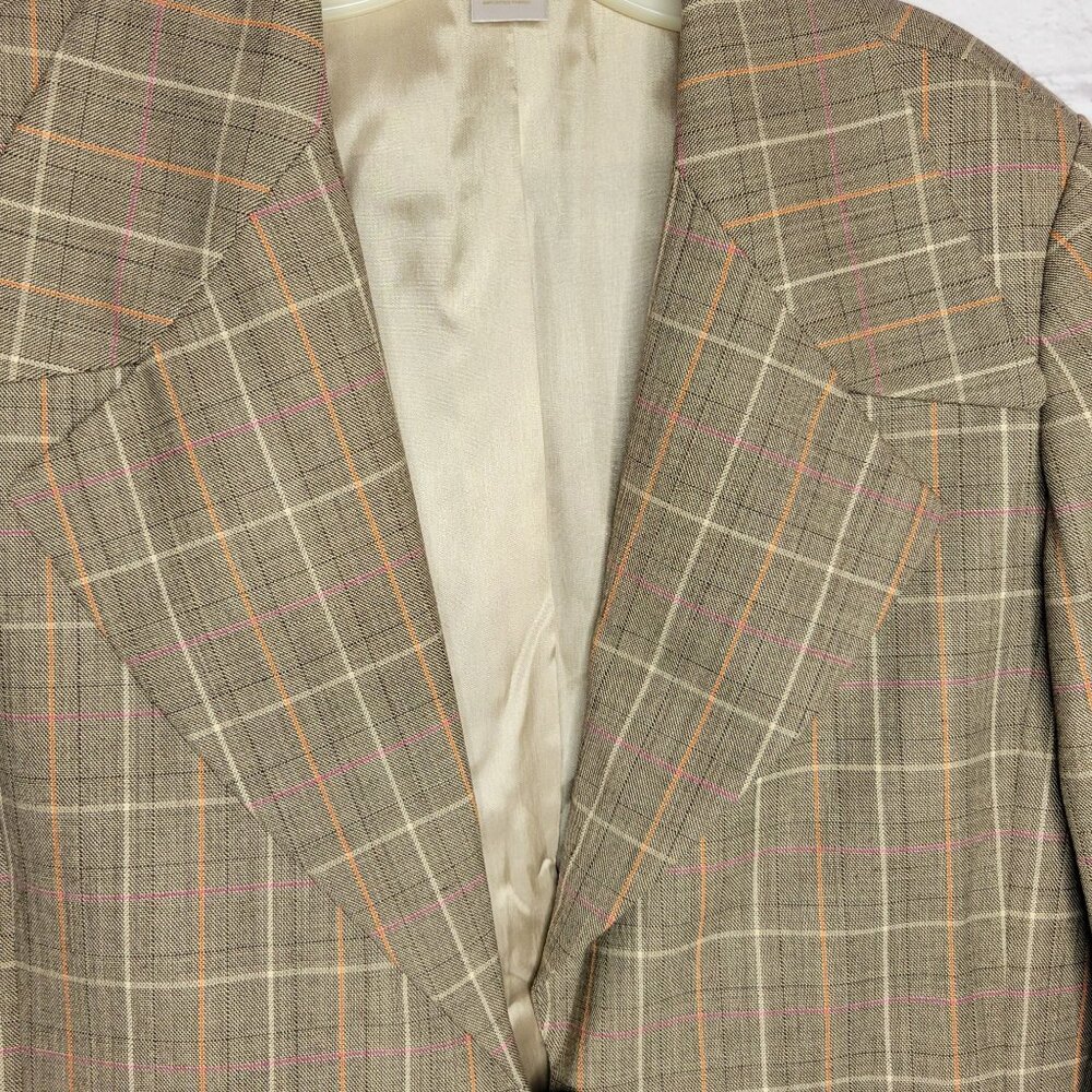 Vintage Austin Reed Women Suit Set Size 16 / XL Plaid Blazer Jacket & Skirt - Picture 6 of 16